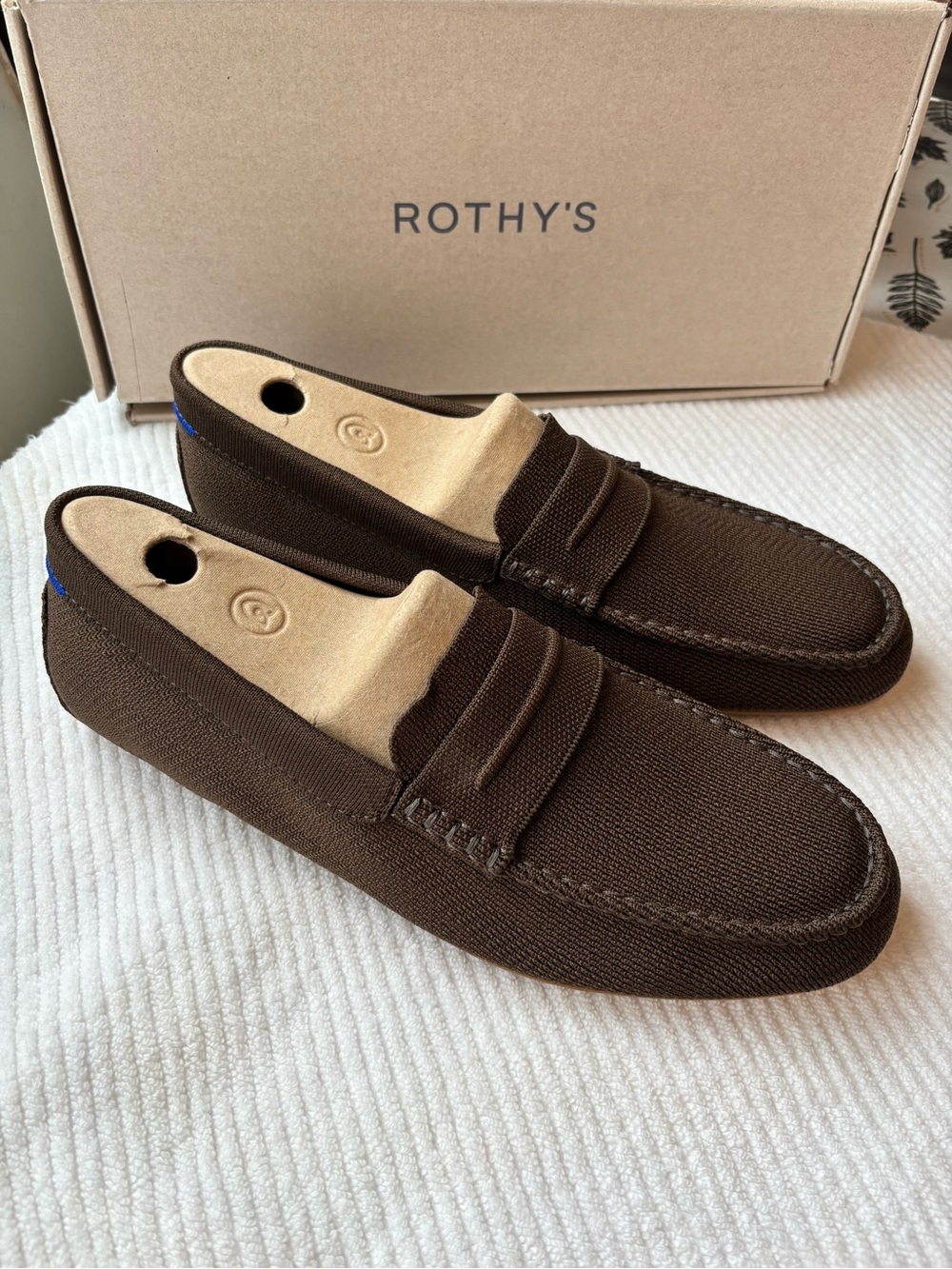 Rothy's Brown Herringbone Loafers for Men